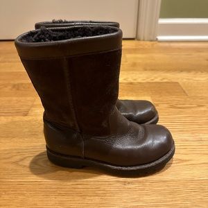 UGG kids leather boots size toddler 12